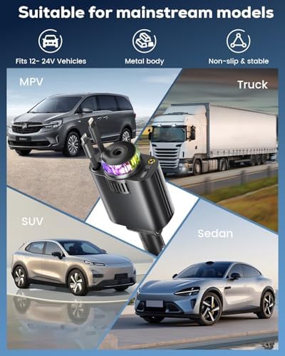 Transform Your Drive with a Multi-Port Retractable Car Charger & Air Freshener Diffuser – Fast USB-C Charging with Star Lights for i Phone & More – Ultimate Car Accessory for Enhanced Ambiance and Organization