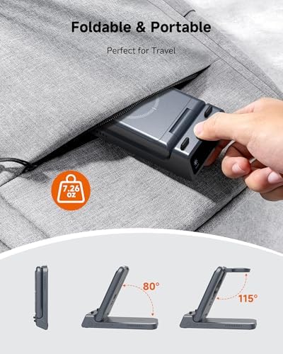 Swan Scout 703 A Premium Multi-Device Wireless Charging Station – Fast, Compact Charger for i Phone 11-16, Apple Watch SE 2-10, and Air Pods Pro 2/4 – Sleek Travel Power Hub for Effortless Device Management and Enhanced Compatibility