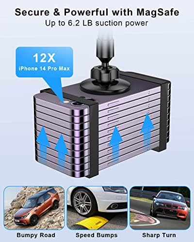 Revolutionize Your Driving Routine with the SUPERONE Mag Safe Car Cup Holder Phone Mount – Featuring 20 Ultra-Strong Magnets and an Adjustable Gooseneck for Ultimate Compatibility with i Phone 16, 15, 14, 13, 12 Series and All Smartphones – Experience Enhanced Stability, Easy Installation, and Hands-Free Navigation for a Safer Journey