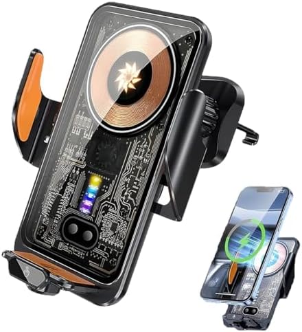 Revolutionize Your On-the-Go Charging with the 66 W Fast Car Wireless Charger & Automatic Clamping Phone Holder – Effortless Navigation Support for Apple & Android Devices – Sleek Black Design for Modern Interiors – High-Speed Charging & Universal Compatibility for Busy Lifestyles