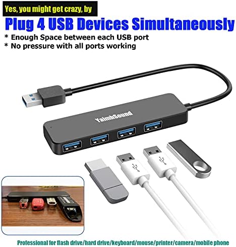 Chic Pink USB to USB-C Hub Adapter – Yaimh Sound 3.0 Multi-Port for Seamless Device Connectivity – Perfect for PC, Mac Book, and More – Experience High-Speed Data Transfer for Flash Drives, Keyboards, Mice, Cameras, and Gaming Gear – Enhance Your Productivity and Style