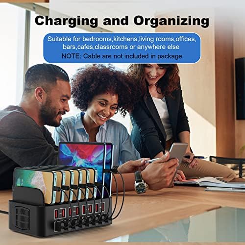 Cinlinso 150 W 16-Port USB Charging Hub: High-Efficiency Multi-Device Power Station with Intelligent Charging for i Pads, Tablets, Kindles & Smartphones – Optimal Solution for Home and Office Device Management