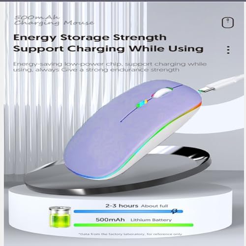 Seamless Productivity with 3 Pack Rosy Glow Red Wireless Bluetooth Mouse – Rechargeable, Silent, and Slim Dual Mode Mice for Laptop, Desktop, i Pad, and Mac – Perfect for On-the-Go Professionals and Students