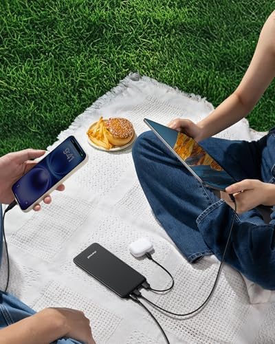 Charmast 26800 m Ah High-Capacity Slim Power Bank – 15 W Fast Charging Portable Charger for i Phone 16/16 Pro/16 Pro Max, i Phone 15/14/13/12, i Pad, Samsung & More – Ultimate Travel Essential with Multiple Charging Ports for On-the-Go Power