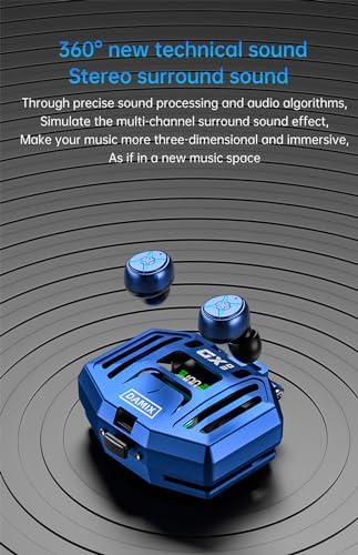 Premium Model 22 True Wireless Earbuds – Next-Gen Bluetooth 5.3 Headphones with IP7 Waterproof Technology, Touch Control Features, Built-in Microphone, and LED Battery Indicator – Ideal for Active Lifestyles, Fitness, and Daily Use