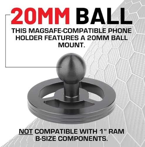 Ultimate Magnetic Dash Mount for i Phone & Smartphones – Innovative Bulletpoint Mag Safe Holder with Adjustable 7 cm Arm and 20 mm Attachment Ball for Enhanced Visibility and Secure Grip in Vehicles – Perfect for Navigation, Hands-Free Calls, and Safe Driving