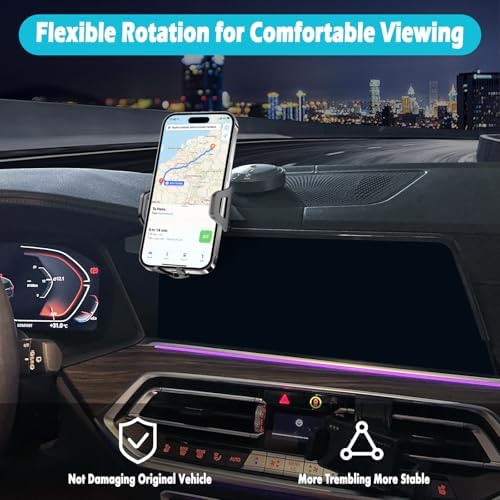 BMW-Compatible 12.3-Inch Car Phone Holder for X7 (2019-2022), X5 (2019-2023), and X6 (2020-2023) – Thick Case Friendly Cell Phone Mount for 4.7-7 Inch Devices – Ultimate Stability and Easy Access for Navigation and Hands-Free Use