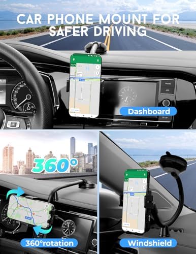 MOKPR 15 W Wireless Car Charger & Auto-Clamping Phone Holder – Fast Charging Dashboard & Windshield Mount for i Phone 15/14/13 Series & Samsung S23/S22/S10 – Effortless One-Hand Operation with Enhanced Safety Features for Seamless Navigation and Hands-Free Calls