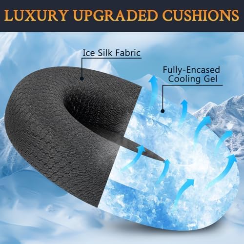 Transform Your Beats Studio Pro with SOULWIT’s Premium Cooling Gel Earpads – Advanced Breathable Mesh & High-Density Foam for Superior Comfort and Noise Isolation – Stylish Navy Blue Aesthetic – Enhanced Fit for Ultimate Audio Enjoyment