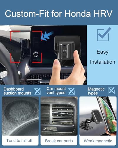 Elevate Your Automotive Experience with the 2024 HR-V Premium 360-Degree Phone Holder – Effortless Installation & Unmatched Stability for All Smartphone Models, Perfectly Tailored for Honda HR-V Accessories