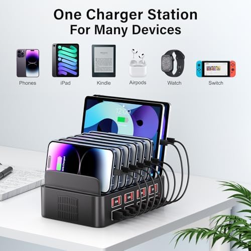 Experience Unmatched Charging Efficiency with the Vantacent 150 W Multi-Device USB Charging Station – 16 Fast Charging Ports for Seamless Power Delivery to Apple, Samsung, Android & Fire Tablets – Compact Design for Home, Office & Travel – Intelligent Power Management & Safety Features Included