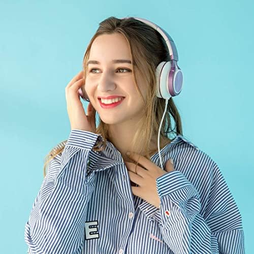 Elevate Your Listening Experience with AILIHEN MS300 Lightweight Foldable Purple Headphones – Stylish On-Ear Design for Exceptional Sound Clarity and Comfort – Perfect Wired Headphones for Students, Teens, and Young Professionals with High-Quality Microphone for Seamless Communication on Chromebooks and Laptops – Ideal for School, Entertainment, and Casual Listening