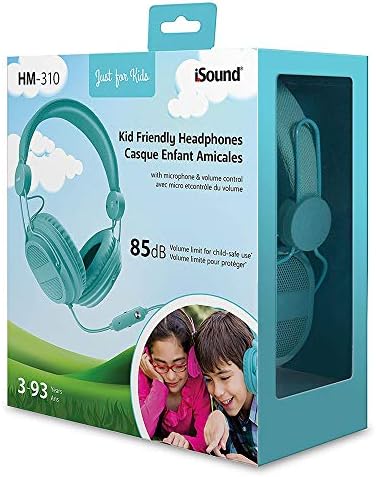 Kid-Safe i Sound DGHP-5540 Headphones in Vibrant Purple – Lightweight, Volume-Controlled Design with Built-In Mic for Enhanced Audio Safety and Compatibility Across Devices