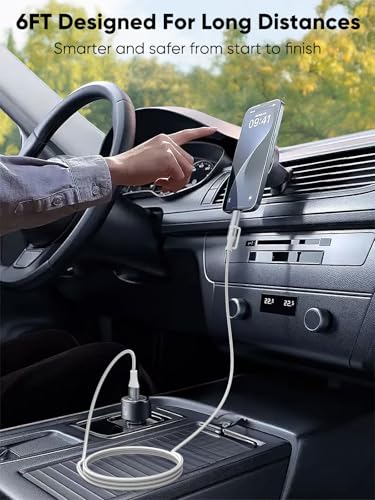 Experience unparalleled charging efficiency with the Cable Creation MFi Certified 2-in-1 Fast Charging Cord, a versatile 6 FT nylon braided USB C to USB C & Lightning cable designed for ultimate compatibility. Perfectly suited for Apple i Phone 16/15/14/13 Pro Max and popular Android devices like Galaxy and Google Pixel, this 60 W fast charging cable ensures rapid power delivery and seamless connectivity. Engineered for durability, the premium nylon braided exterior withstands daily wear, while the generous length provides flexibility for use at home, in the office, or on the go. Elevate your tech toolkit with this essential charging solution that combines robust construction with fast data transfer capabilities, making it ideal for both everyday users and tech enthusiasts alike. Stay powered up and ready for any challenge with the Cable Creation 2-in-1 charging cord, where efficiency meets reliability.