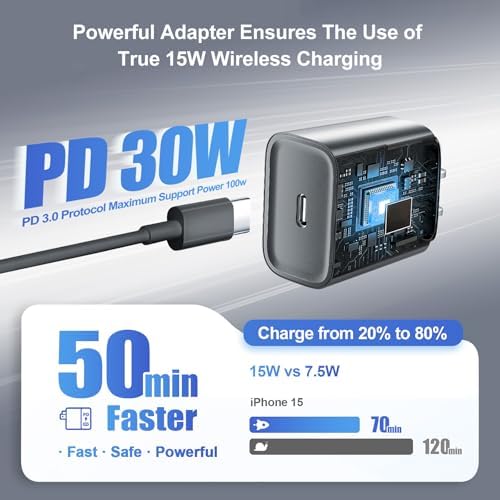 3-in-1 Magnetic Wireless Charging Station for Apple Devices – 15 W Qi Charger Stand for i Phone 16/15/14/13/12 Pro Max, Apple Watch Series 10-2 & Air Pods Pro 4/3/2 – Sleek Desk & Nightstand Organizer with Fast Charging, Sleep-Friendly LED Indicator, and Case Compatibility – Perfect for Home, Office, and Student Use