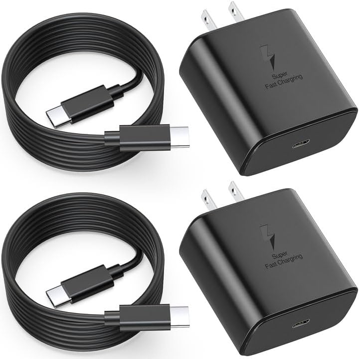 High-Speed 45 W USB-C Charger Duo for Samsung Galaxy S24 Series – Fast Charging Solution with PD 3.0 Support, Compatible with S23/S22/S21/Note10/20 – Compact & Durable Design for Everyday Use