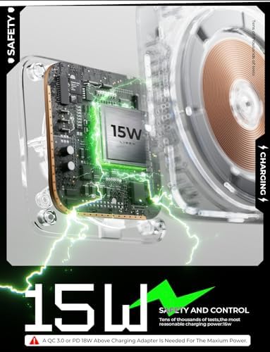 LISEN 15 W Mag Safe Car Mount Charger for i Phone 16 Pro Max – Versatile 4-in-1 Magnetic Phone Holder for Seamless Air Vent or Dashboard Installation – Sleek Black Design Enhances Safety and Convenience for i Phone 15/14/13/12 Users – Effortless Fast Charging on the Go