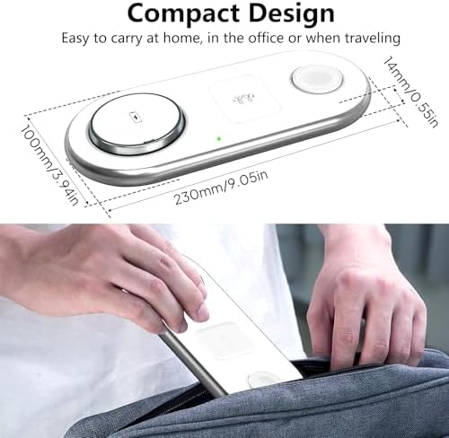 Revolutionary 3-in-1 Magnetic Charging Hub for Apple Devices – Wireless Charger for i Phone 15/14/13/12, Air Pods Pro & All Apple Watches (Sleek Black Design) – Fast, Efficient Power Solution with Space-Saving Design for Ultimate Convenience