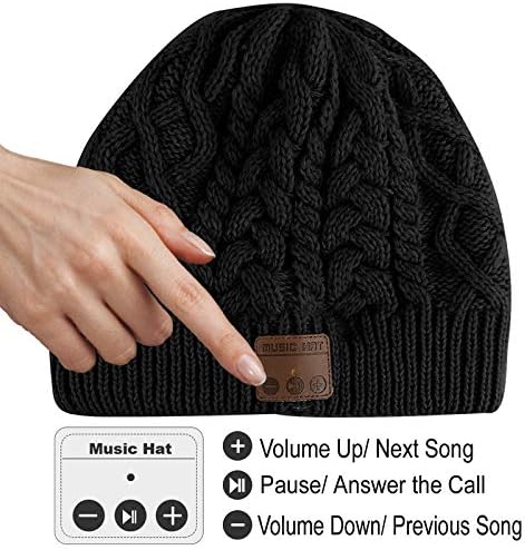 Stay Warm and Tune In: Bluetooth V5.0 Music Beanie for Hands-Free Winter Adventures, Cozy Comfort, and Stylish Outdoor Listening – Perfect Unisex Cap for Active Lifestyles