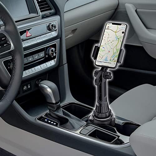 Versatile Wix Gear Car Tablet Holder – Adjustable Cup Holder Mount for i Pad & Tablets 7″-10.2″ – Universal Device Compatibility with Height Customization – Ultimate Hands-Free Driving Experience