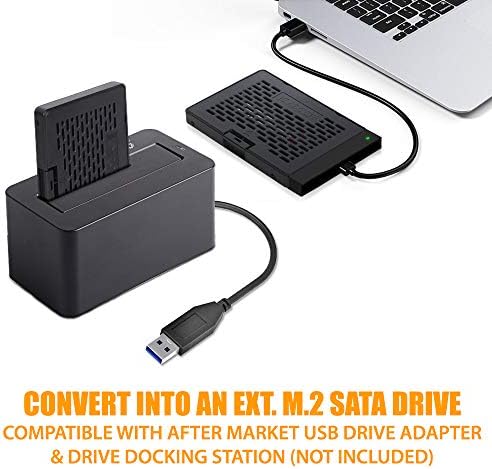 Transform Your Storage with ICY DOCK EZConvert MB703 M2 P-B | Tool-Free M.2 SATA SSD to 2.5-Inch SATA III Adapter for Enhanced Compatibility and Speed | Effortless Hot-Swap Accessory for Seamless Data Integration and Superior Performance | Durable Aluminum Design with Optimal Heat Dissipation for Maximum Reliability in Laptops and Desktops | Upgrade Your Data Transfer Experience Up to 6 Gbps with This Compact and Lightweight SSD Enclosure
