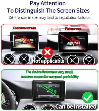 Premium 360° Rotating Phone Holder for 2015 Mercedes Benz GLA/CLA-Class – 5.8″ Screen Auto Mount for Effortless Navigation & Hands-Free Communication – Stylish and Easy-to-Install Car Accessory for Enhanced Safety and Driving Comfort