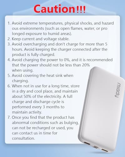 Miady 2-Pack 10000 m Ah Slim Dual USB Portable Power Bank with Type-C Fast Charging – Ultimate Backup Solution for i Phone 16/15/14/13, Galaxy S24/22, i Pad, and Android Devices (Vibrant Red & Blue) – Stay Connected Anywhere!