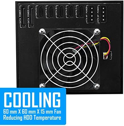 Kingwin Universal Hot Swap Mobile Rack for 2.5” & 3.5” SSD/HDD – Effortless Internal Tray-Less SATA Hard Drive Backplane Enclosure with 6 Gbps Support for SATA I/II/III & SAS I/II – Ultimate Flexibility and Enhanced Data Transfer Speed for Efficient Storage Management
