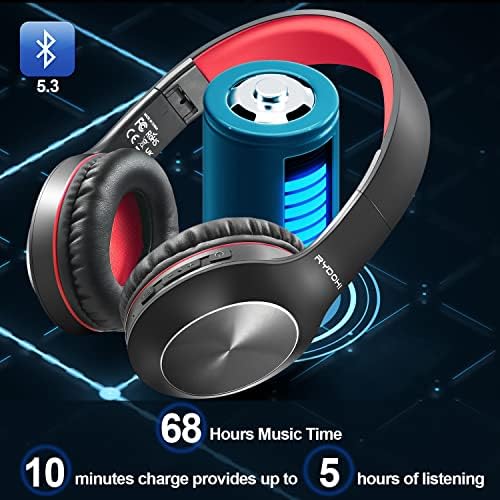 Discover Unmatched Audio with Rose Gold Bluetooth Headphones – 68-Hour Playtime, Customizable EQ for Deep Bass, and Over-Ear Comfort – Perfect for Travel, Office, and Home Use! Immerse yourself in superior sound quality featuring three distinct EQ modes: Bass Boost for those deep beats, Balanced for an all-around experience, and Treble for crisp highs. Enjoy wireless freedom with advanced Bluetooth technology, ensuring seamless connectivity for music, calls, and gaming. Designed for ultimate portability, these foldable headphones come with plush ear cushions, providing comfort for hours of listening pleasure. Built with durable materials for longevity, they’re easy to maintain and stylish enough for any setting. Elevate your audio journey today with these premium headphones that prioritize performance and elegance! Ideal for audiophiles and casual listeners alike, these headphones are your go-to choice for an exceptional listening experience.