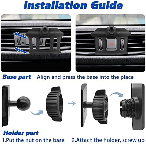 Enhanced Air Vent Phone Mount for 2014-2020 Nissan Rogue – Thick Case Compatible Mobile Holder for Safe Navigation and Hands-Free Calls – Universal Smartphone Cradle with 360-Degree Rotation and Easy Installation – Premium Auto Accessory for All Phone Models