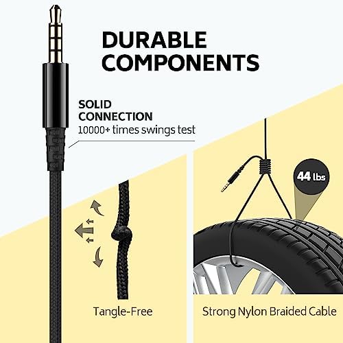 Transform Learning Environments with AILIHEN Kids Wired Headphones – 6 Pack of Comfortable, Durable Headsets with Built-In Microphones for K-12 Education, Perfectly Compatible with Chromebooks, Laptops & Computers (Black) – Optimal for Collaborative Projects & Engaging Online Classes