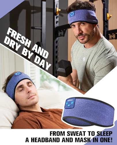 Voerou Bluetooth 5.4 Sports Headband Sleep Headphones – Ultimate Comfort Wireless Earbuds for Yoga, Meditation, and Running – Premium Audio Quality with Fast Connectivity for Active Lifestyles and Relaxation
