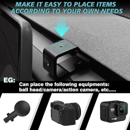 Tesla Model Y & Model 3 Mag Safe-Compatible Dashboard Phone Holder – 360° Adjustable Cradle for All Smartphones & Tablets – Secure 1/4 Screw Mount for Ultimate Safety and Accessibility – Essential EV Accessory for Hands-Free Navigation and Optimal Driving Experience