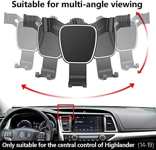 Toyota Highlander 2008-2013 Custom Car Phone Holder – Secure Mobile Phone Mount for Navigation & Hands-Free Use – Durable Auto Accessory for Enhanced Driving Safety and Convenience