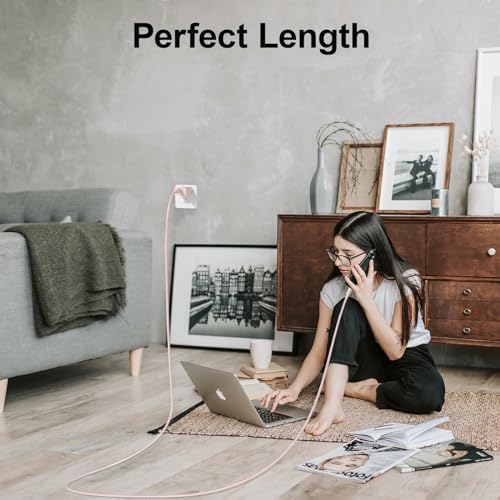 Dayaoncy 20 W USB-C Fast Charging Wall Charger & 3 Pack 10 FT Lightning Cables – Ultimate i Phone Charging Solution for 14/13/12/12 Pro Max/11/Xs Max/XR with Enhanced Power Delivery and Portability – Experience Unmatched Efficiency and Convenience