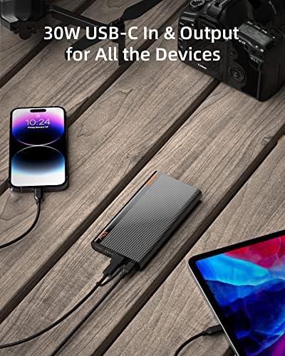 imuto 10,000 m Ah Ultra-Slim Power Bank – High-Speed 30 W USB-C Portable Charger for Travel – Universal Compatibility with i Phone 16/15/14/13/12, Samsung, Google, i Pad – Lightweight, Fast Charging Battery Pack with Safety Features