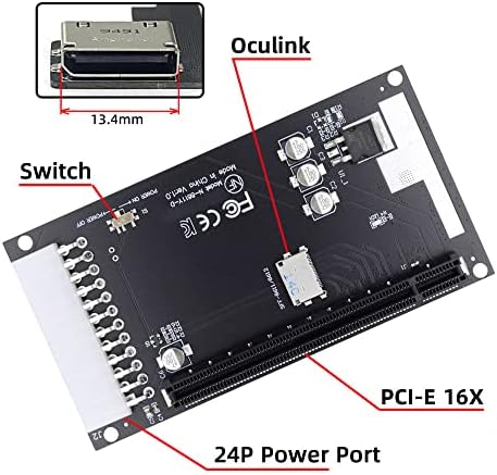 Maximize SSD Performance with NFHK M.2 to Oculink Adapter – Dual 2-to-2 PCIe NVME/AHCI Connector for Enhanced Speed | Supports 2230/2242/2280/22110 mm Drives | Ideal for High-Performance Gaming & Content Creation | Plug-and-Play Installation for Seamless Upgrades | Durable, Compact Design for Reliable Connections