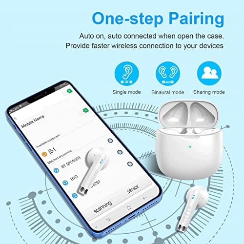 Light Pink Bluetooth 5.3 Wireless Earbuds – Exceptional Noise Cancelling Sports Headphones with IP7 Waterproof Design for Unmatched Outdoor Performance – 32 Hours of Playtime & Quick USB-C Charging for Ultimate Audio Convenience