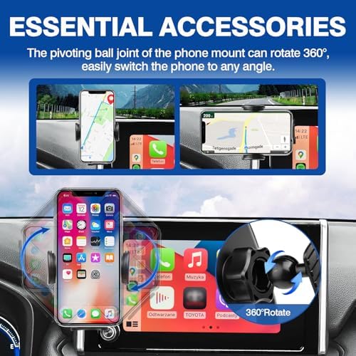 Autorder 360-Degree Rotating Car Phone Holder for Toyota Corolla 2019-2025 & Corolla Cross 2022-2025 – Hands-Free Air Vent Mount for Optimal Navigation & Communication – Durable & Sleek Design for Enhanced Driving Safety and Convenience