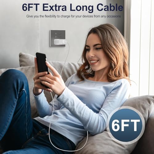 Ultra-Fast 20 W i Pad Power Adapter & 10 FT USB-C Cable Combo – Essential Charger for i Pad Pro, Air, Mini & 10 – Maximize Productivity with Lightning Speed Charging and Extended Flexibility for Apple Devices Experience groundbreaking charging efficiency with our Ultra-Fast 20 W Power Adapter paired with a 10 FT USB-C cable, meticulously designed for seamless compatibility with i Pad Pro (11, 12.9), i Pad Air (5 th/4 th), i Pad Mini 7, and i Pad 10. This compact wall charger delivers rapid power replenishment, ensuring your devices are ready to go in record time. The generous 10 FT cable grants you the freedom to use your i Pad comfortably while charging, whether at home, in the office, or on the move. Crafted from premium materials, this charger is built for long-term durability, making it the ultimate accessory for i Pad users seeking both reliability and performance. Elevate your charging experience today with this indispensable solution that fuses innovative technology with user-centric design.