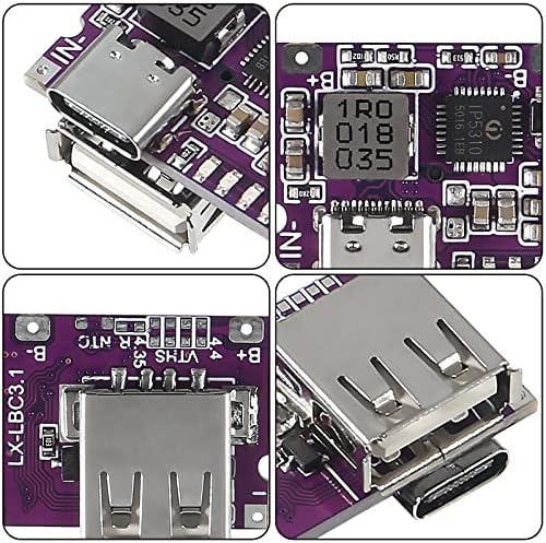 Ultra-Fast Type-C USB Boost Converter Module – 4-Pack 5 V 3.1 A High-Efficiency Charging Kit with Integrated Switch & LED Status Light for Enhanced Mobile Power Bank Functionality and Versatile Device Support