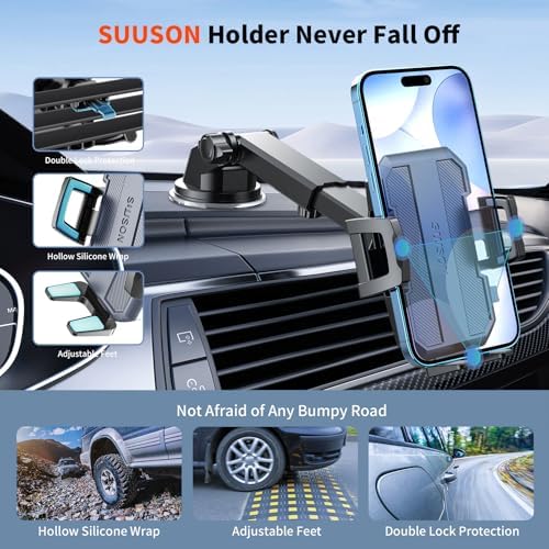 Elevate Your Driving Experience with the 2024 3-in-1 Car Phone Holder Mount – Versatile Dashboard, Windshield & Air Vent Solutions with 360° Rotation for Optimal Viewing Angles and Universal Compatibility