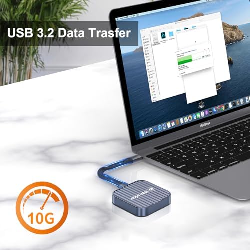 Ultra-Fast M.2 NVME & SATA SSD Enclosure – 10 Gbps USB 3.2 Gen2 USB-C Connector for High-Speed Data Transfer, Compatible with M Key & B+M Key SSDs (2280/2230/2242/2260) – Portable, Plug-and-Play Design for Effortless File Management and Enhanced Performance