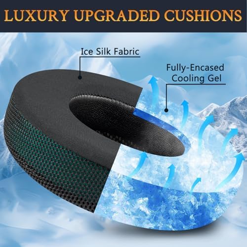 Upgrade Your Gaming Experience with SOULWIT Cooling Gel Ear Pads for Corsair Virtuoso RGB Wireless XT SE – Premium Noise Isolation Cushions for Enhanced Comfort and Performance, Ergonomically Designed for Long Sessions, Easy Installation, Sleek Black Finish