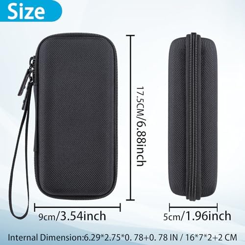 Khanka Premium Hard Travel Case for Anker Mag Go 6.6 k/10 k Power Banks & USB-C Adapters – Ultimate Protection & Organization on the Go, Shockproof Design with Soft Lining for Scratch Prevention, Lightweight & Compact Travel Accessory, Secure Zipper Closure for Safe Storage