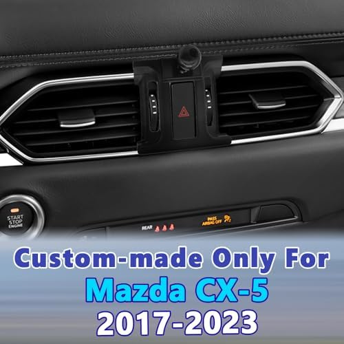 COMETURE Mazda-Specific Car Phone Holder Mount – Premium 360-Degree Adjustable Smartphone Cradle for i Phone & Android – Effortless Installation & Enhanced Driving Safety Accessory for Mazda 6 (2016-2017)