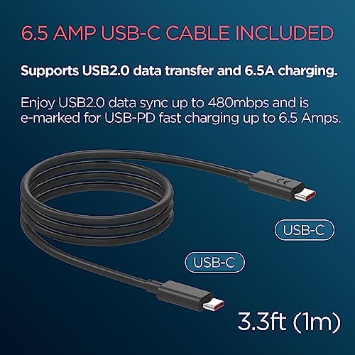 Motorola Turbo Power Share 50 W Dual Port Charger – Fast USB-A & USB-C Adapter with Power Delivery and QC3.0 Outputs, Includes 1 m USB-C Cable for Ultimate Device Compatibility and Speed Boost