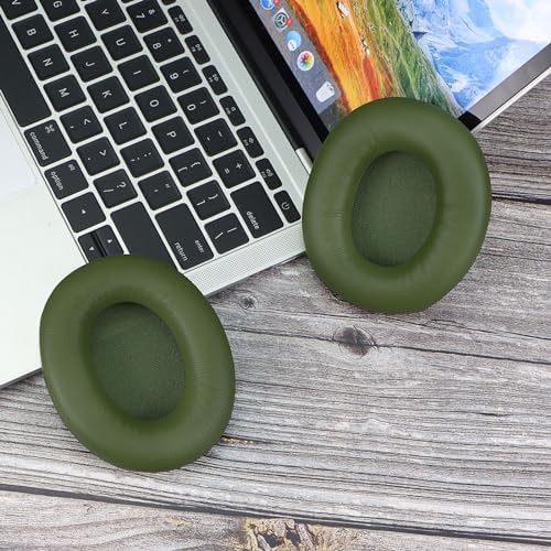 Ultimate Memory Foam Replacement Earpads for Skullcandy Crusher ANC 2 – Exceptional Noise Isolation and Unmatched Comfort for Enhanced Audio Experience, Ideal Fit for Wireless Headphones (Sleek Black)