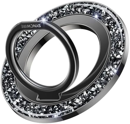 Syncwire Magnetic Phone Ring Holder – Titanium Alloy Kickstand for i Phone 12-16 Pro Max & Compatible Android Devices – Ergonomic Design, Enhanced Mag Safe Stability, Lightweight Grip for Ultimate Hands-Free Convenience