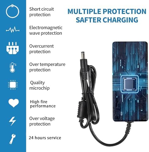 Universal 24 V DC Power Supply Adapter – 6 A, 144 W AC to DC Converter with Dual Output (5.5 mm x 2.5 mm & 2.1 mm) – Ideal for LED Strip Lights, CCTV Cameras, and Printers – Enhanced Stability and Compatibility for Optimal Device Performance